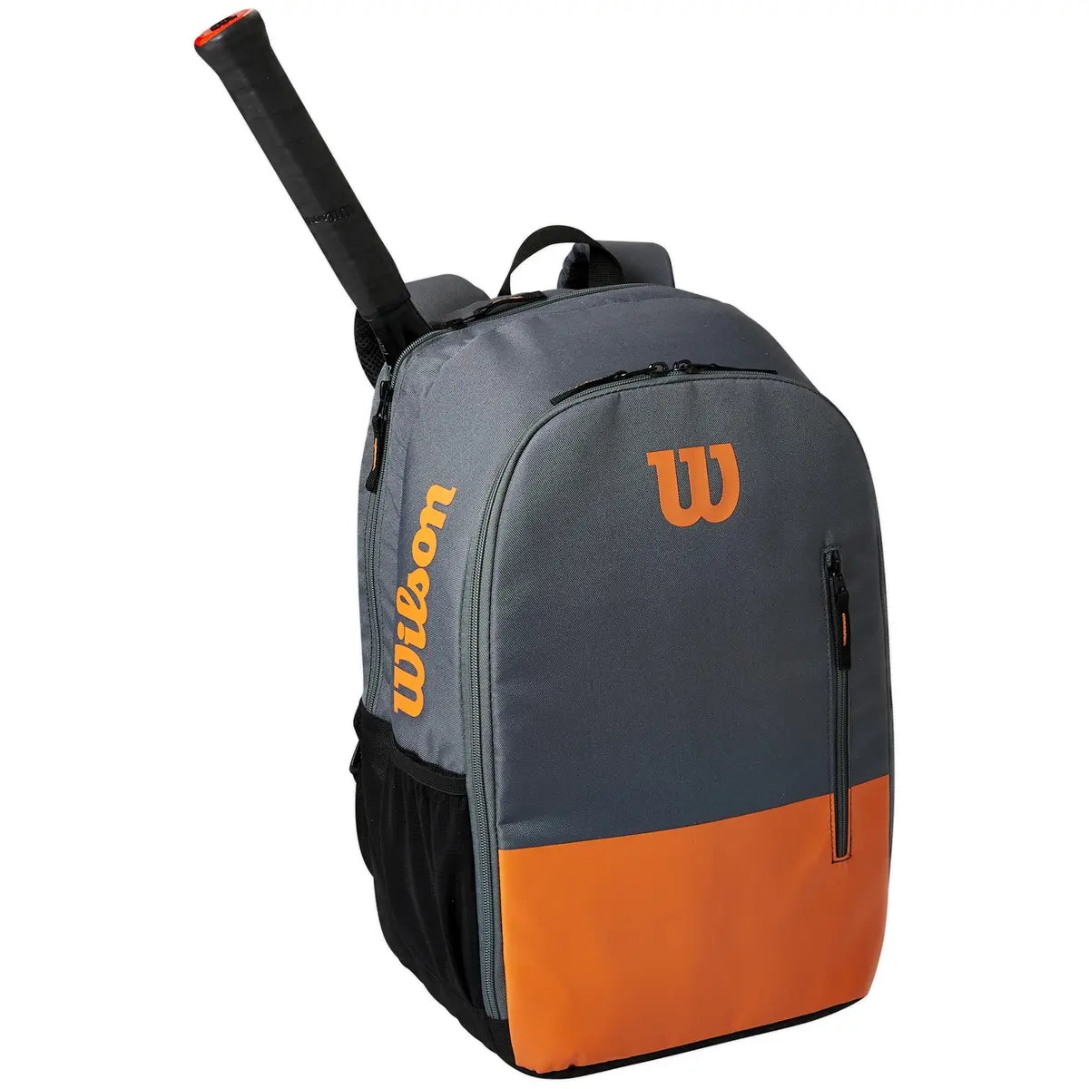 Mochila de tenis Wilson Team (gris/naranja)